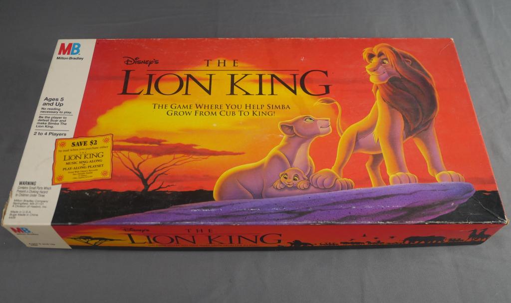 Milton Bradley Disney's The Lion King Board Game: Milton Bradley Disney's The Lion King Board Game. COndition: Appears to be in good overall condition, some minor shelf wear