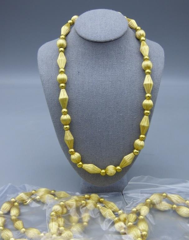 Fashion Gold Tone Necklace. Lot of 10. New (1 of 3)