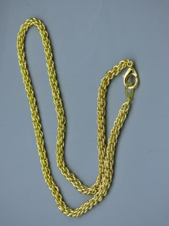 Golden Chain Necklace. 3 types. Lot of 10. New (1 of 3)