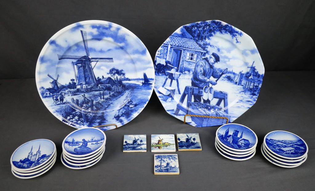 Delft Holland & Denmark Blue Plates & Decor Tiles (1 of 7)