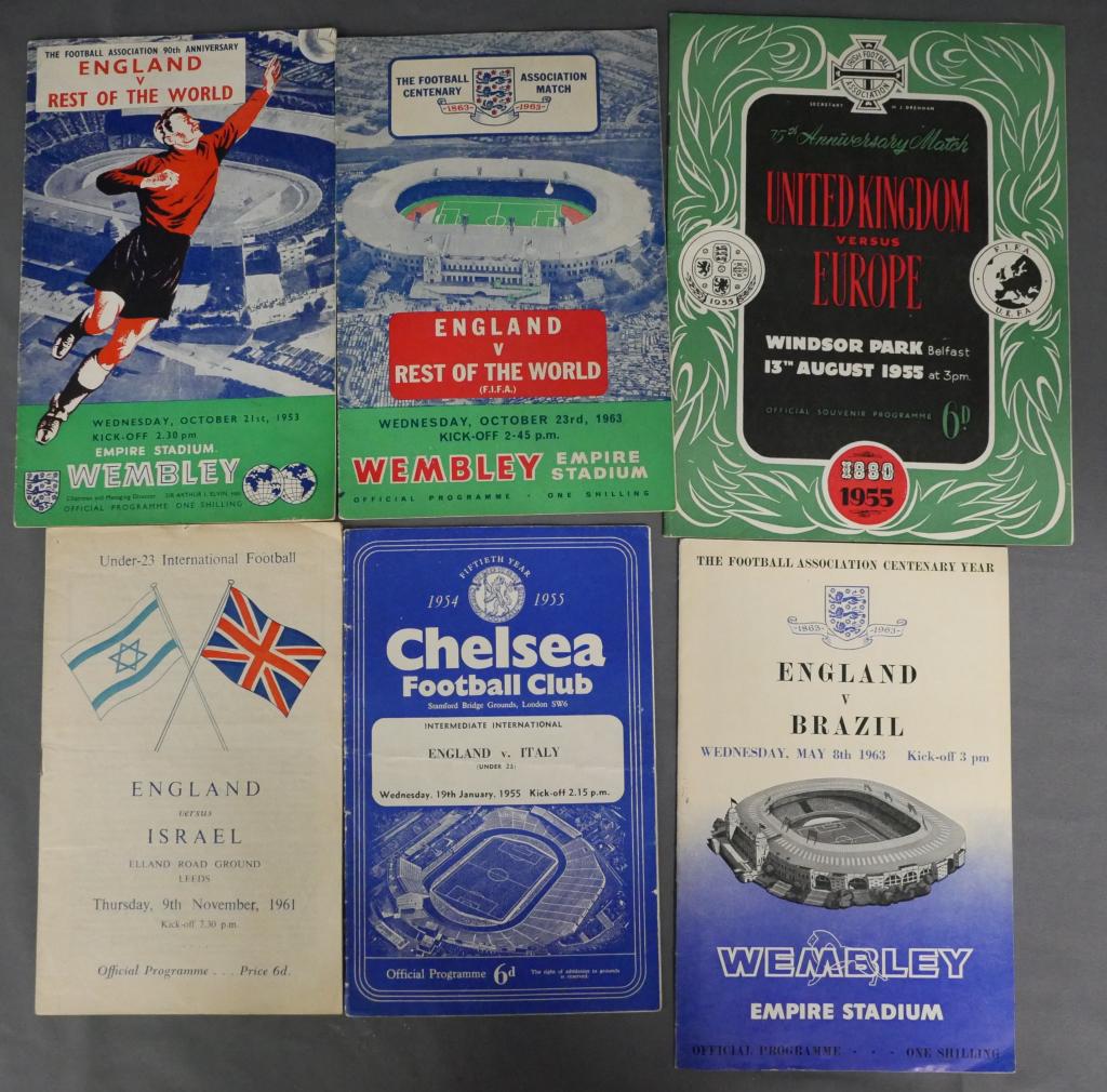 1950's-1960's English Football/ Scoccer Programmes (1 of 5)