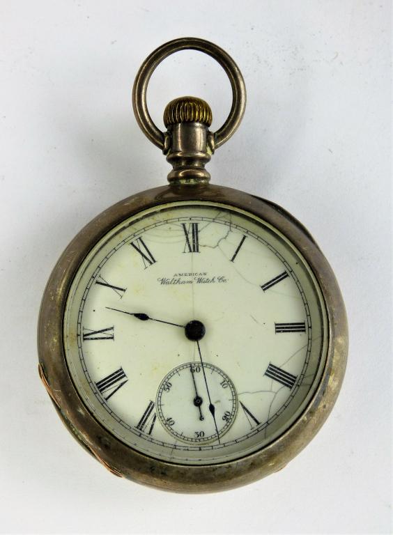 Antique Waltham Coin Silver Pocket Watch (1 of 8)