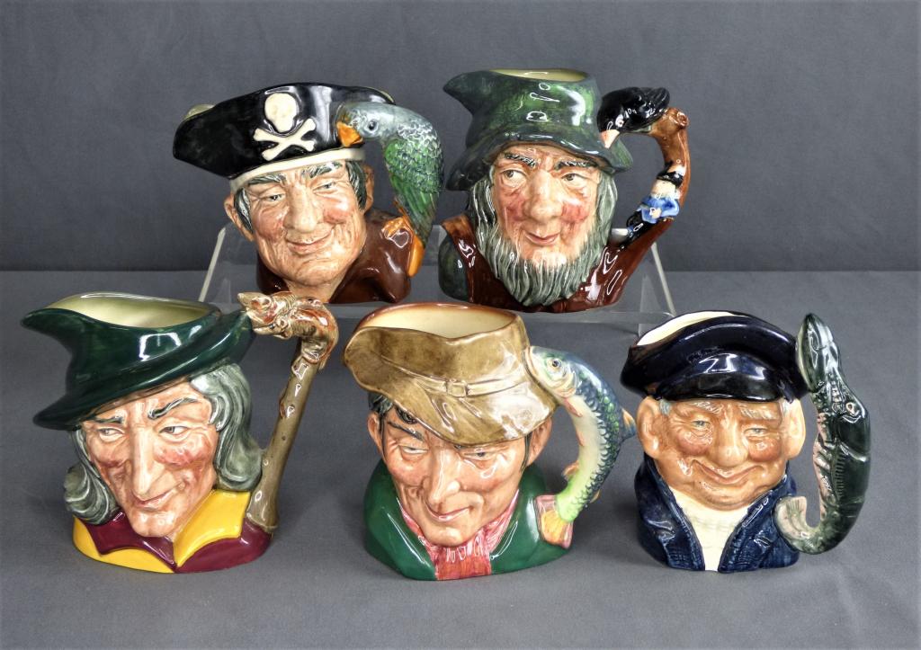Royal Doulton 5 Figural Character Toby Jugs/ Mugs (1 of 7)