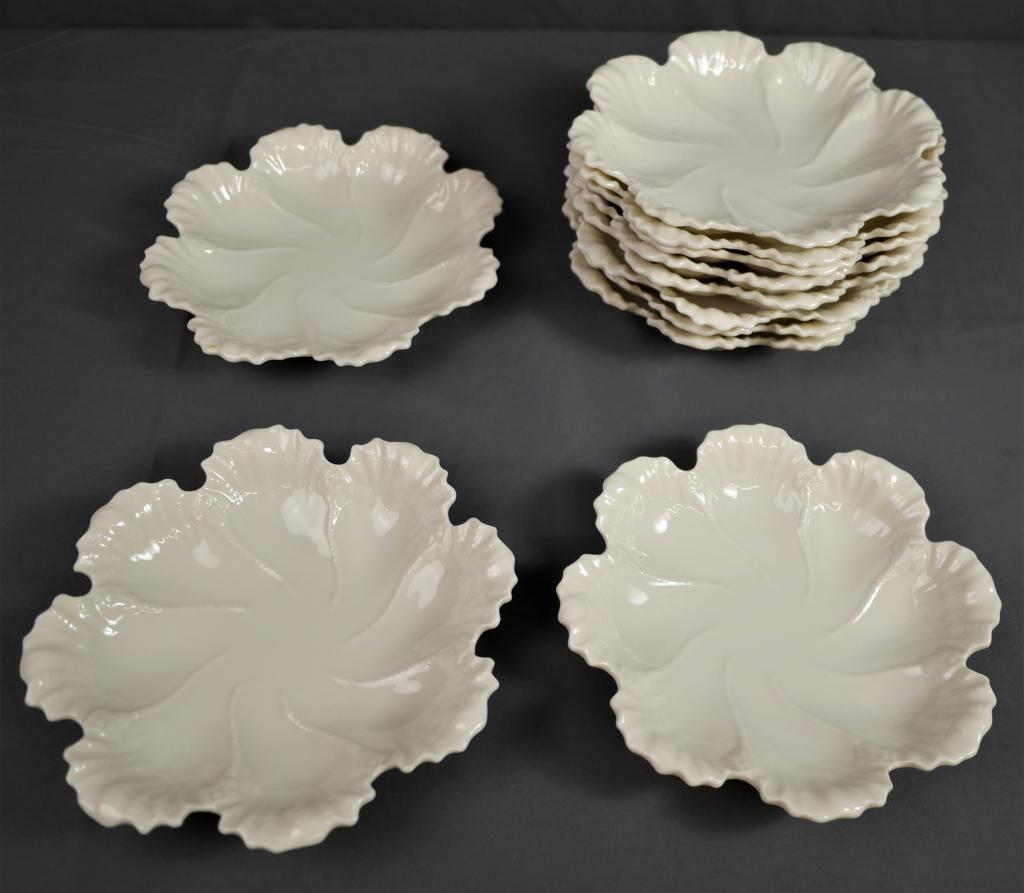 Lenox Ivory Oyster / Cabbage Leaf Plates (1 of 4)