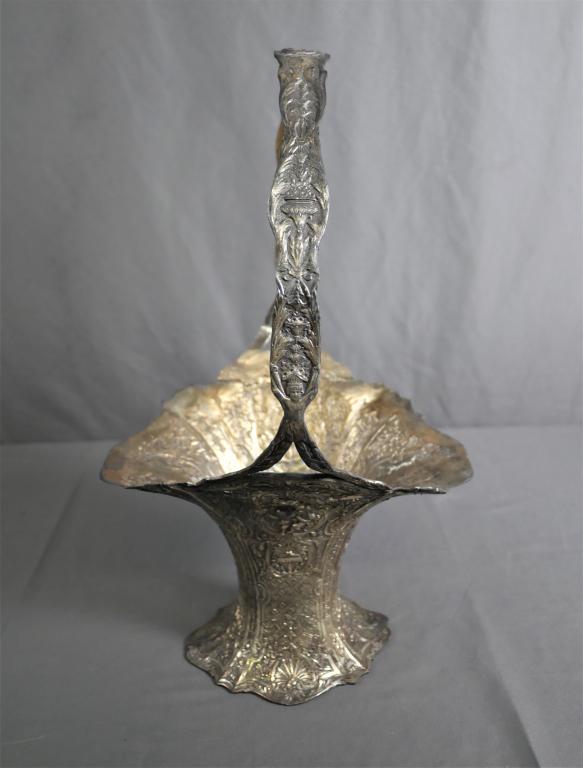 E.G. Webster & Son Silver-Plated Bride's Basket (1 of 13)
