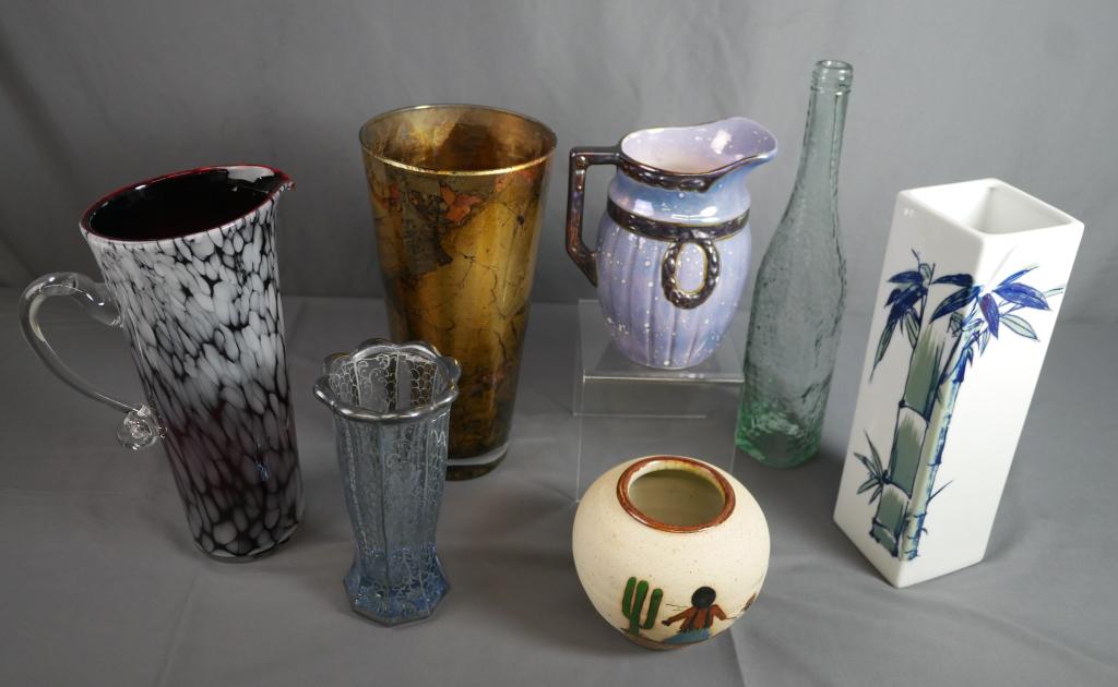 Vintage Art Vases & Pitchers-  Glass & Pottery (1 of 12)