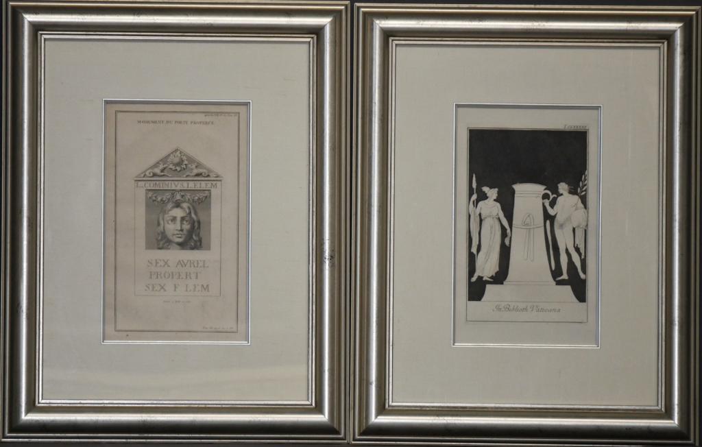 Two Antique Copper Plate Neoclassical Engravings (1 of 10)
