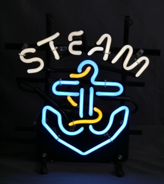 Steam Anchor Neon Ligh Sign Beer Advertising (1 of 4)