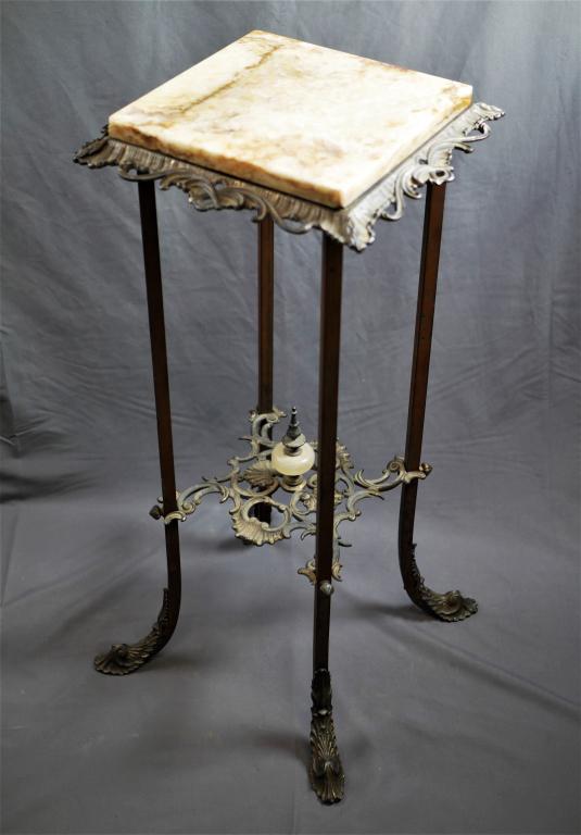 Antique Victorian Ferm Flower Stand w/ Marble top (1 of 6)