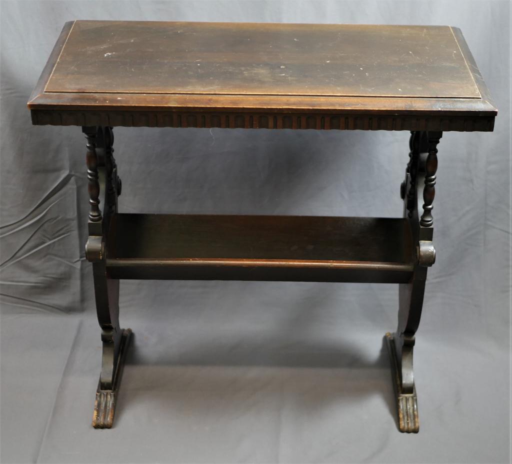 Antique Neoclassical Console Wooden Table (1 of 9)