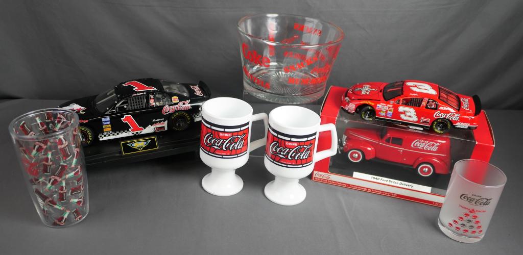 Coca Cola Collectibles- Die Cast Cars, Cups, Bowl (1 of 9)