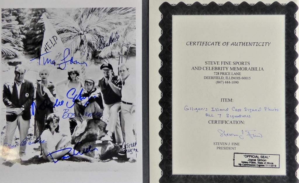 Gilligan's Island Cast Signed Photograph- all 7 Sg (1 of 10)