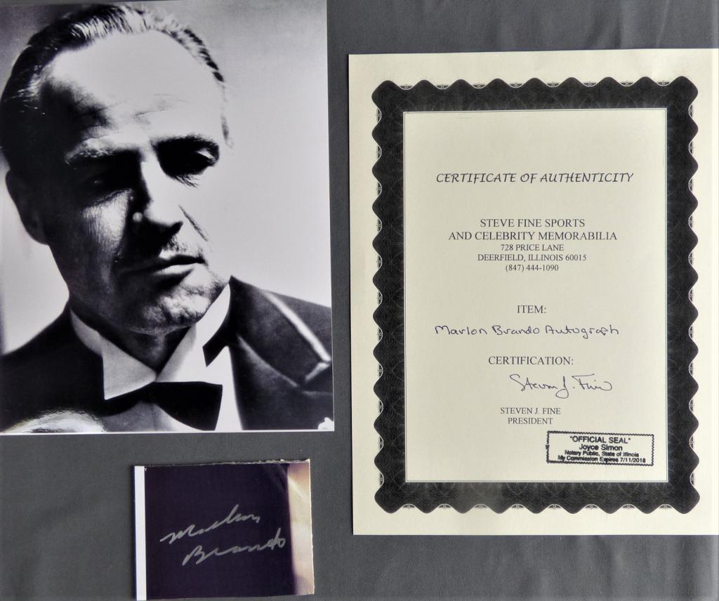 Marlon Brando Autograph with COA (1 of 4)