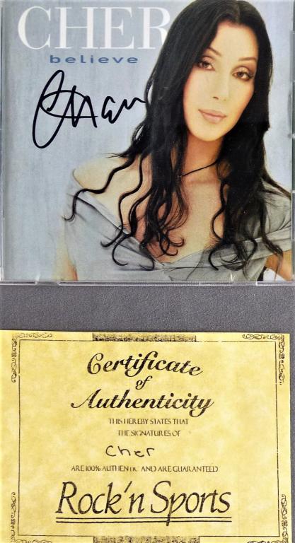 Cher Autographed / Signed "Believe" CD (1 of 3)