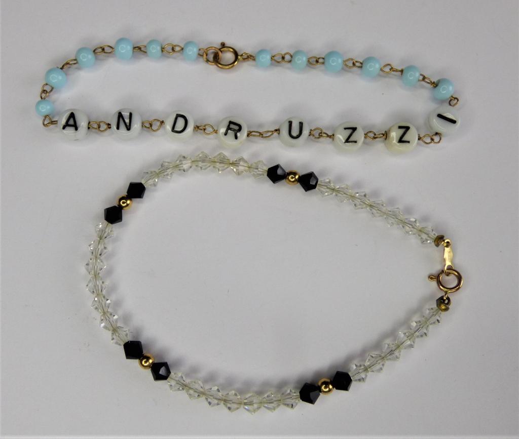 14k Gold Beaded Bracelets (1 of 2)
