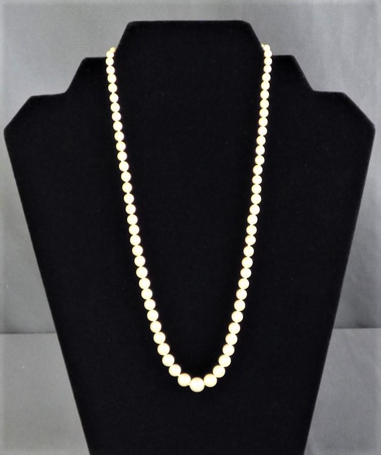 Genuine Pearls Necklace with 10k Gold Clasp (1 of 4)