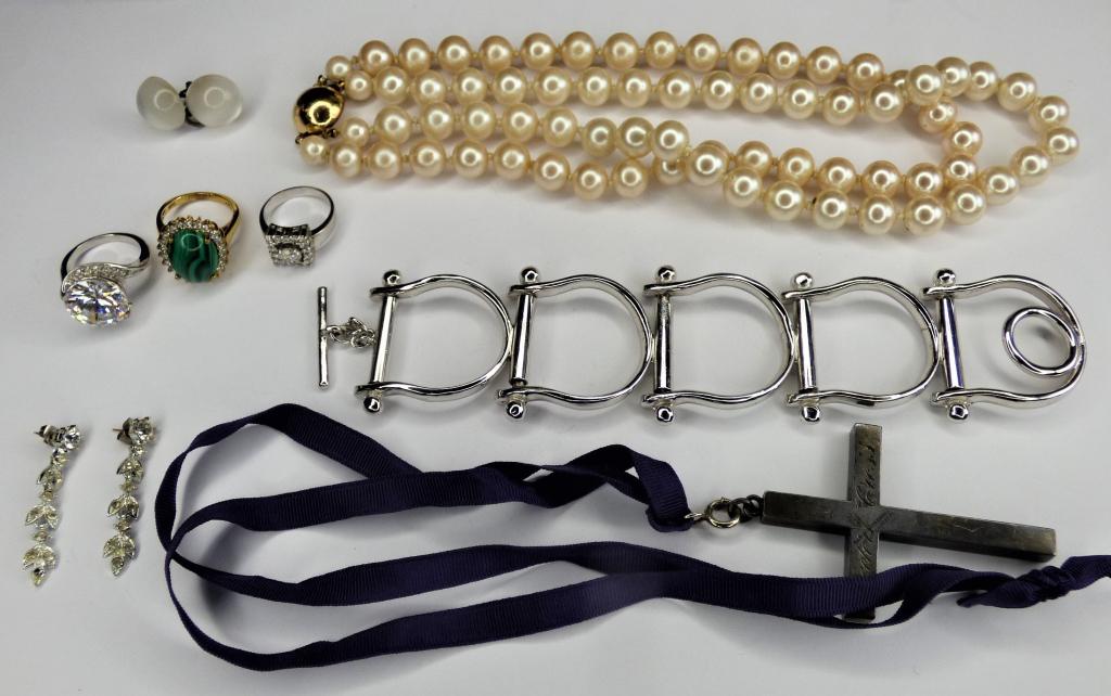 Lot of Vintage Jewelry- Designer Bracelet, Rings, (1 of 4)