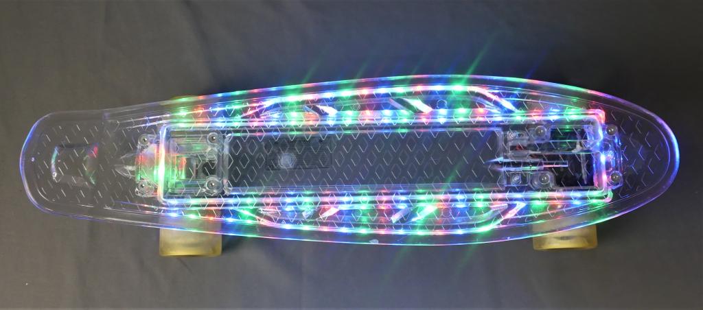 Light Up Scateboard 22" Clear Board LED Lights (1 of 6)