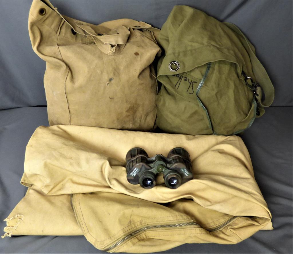 Vintage Military Duffle Bags & Simmons Binoculars (1 of 10)