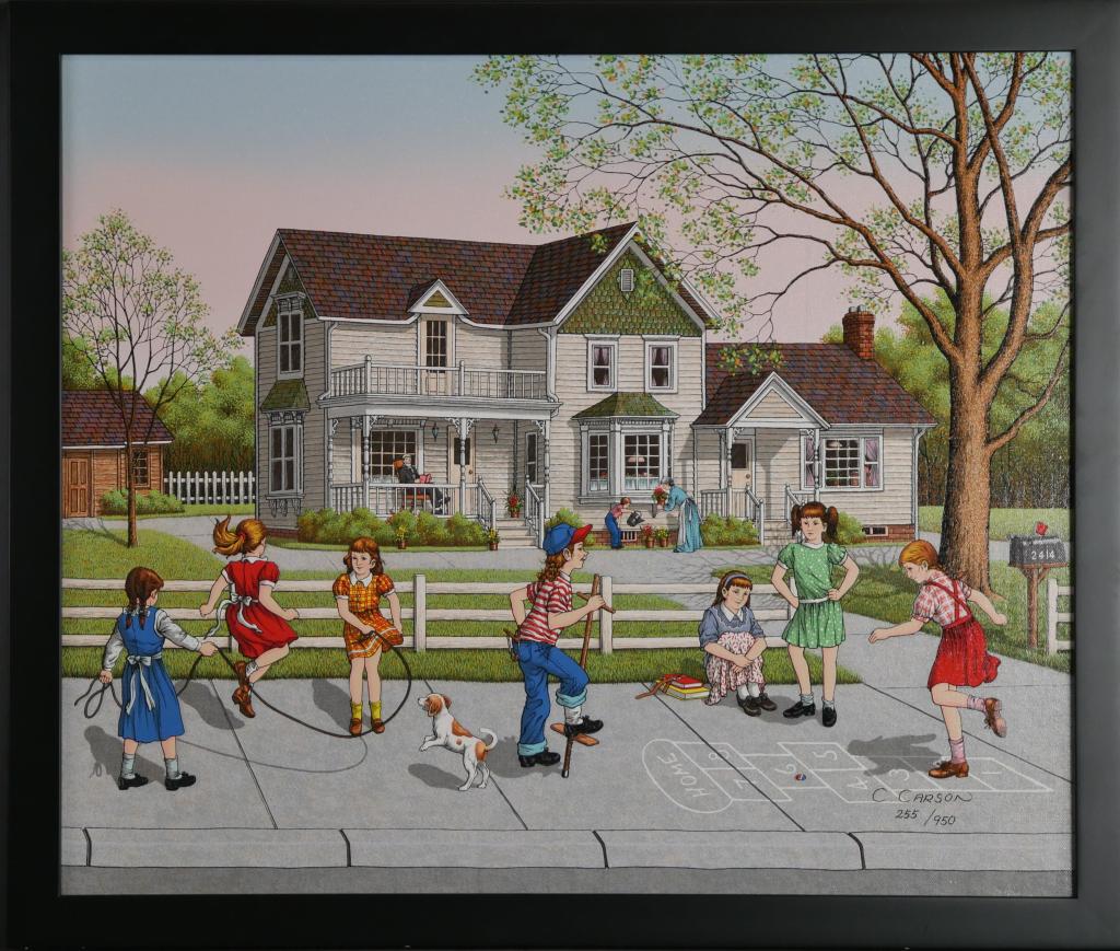 C. Carson Children at Play" LE Signed Art Giclee (1 of 5)