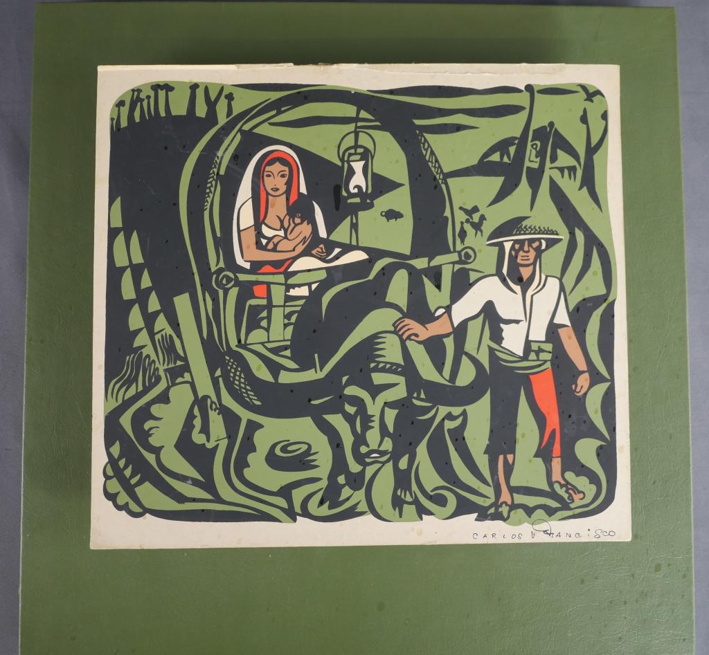 Carlos "Botong" Francisco- Family Signed Woodblock (1 of 7)