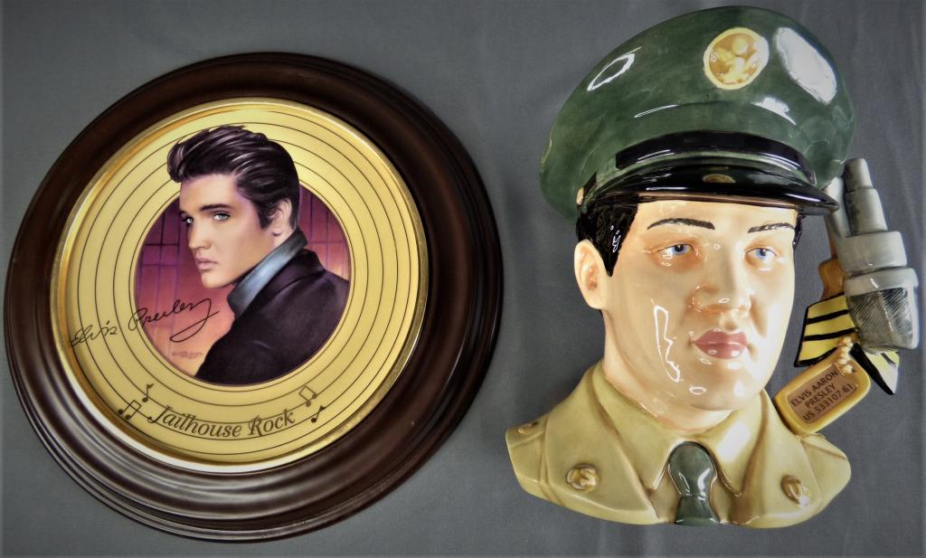 Royal Doulton Elvis Presley Toby Jug & Plate (1 of 7)