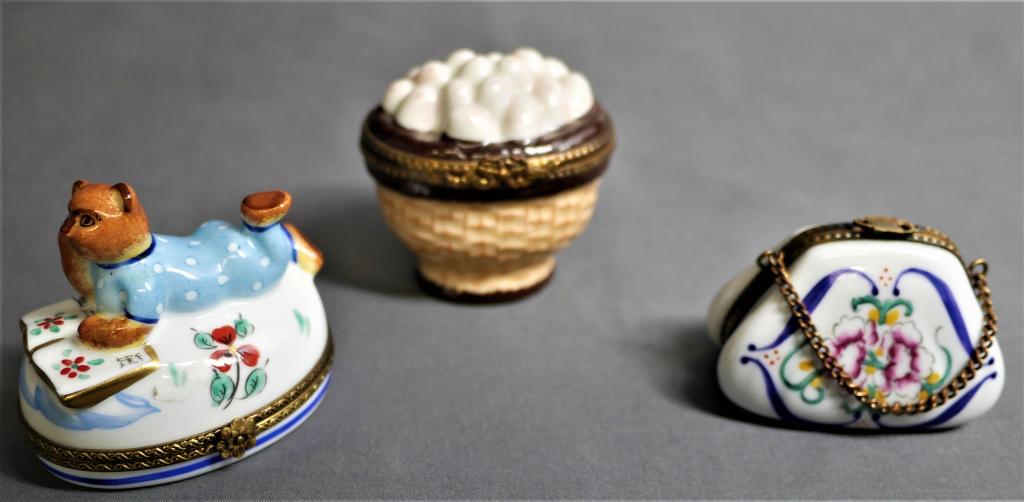 Limoges France Miniature Porcelain Trinket Boxes (1 of 12)