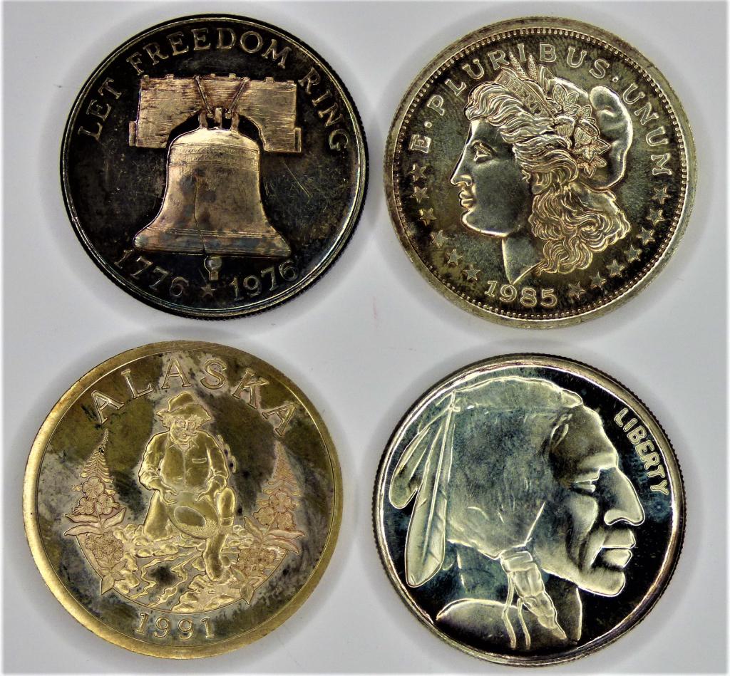 Four 1-oz. Fine Silver Coins (1 of 5)
