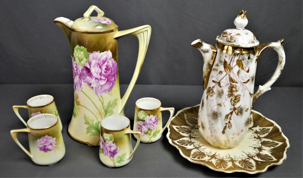 Antique RS Germany Chocolate Pot Set & Austria Cof (1 of 10)