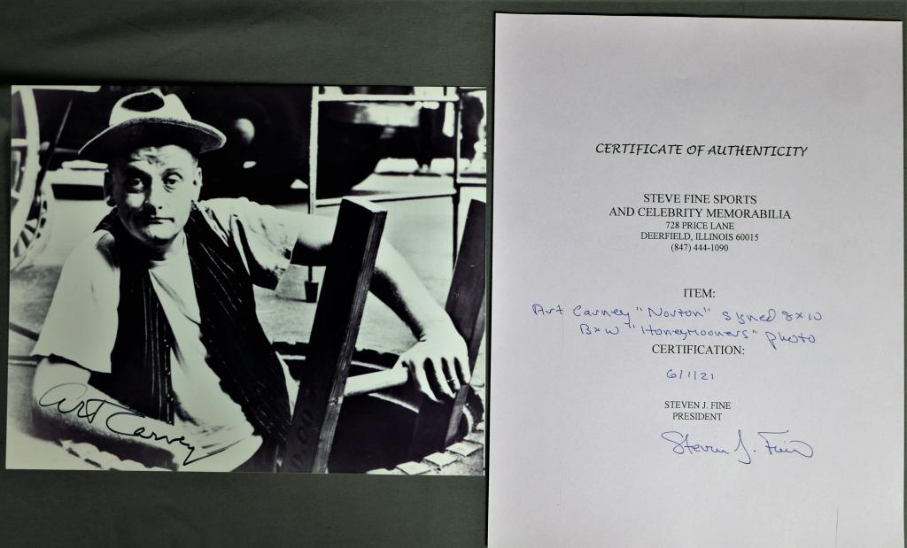 Art Carney "Norton" Signed Honeymooners Photograph (1 of 3)