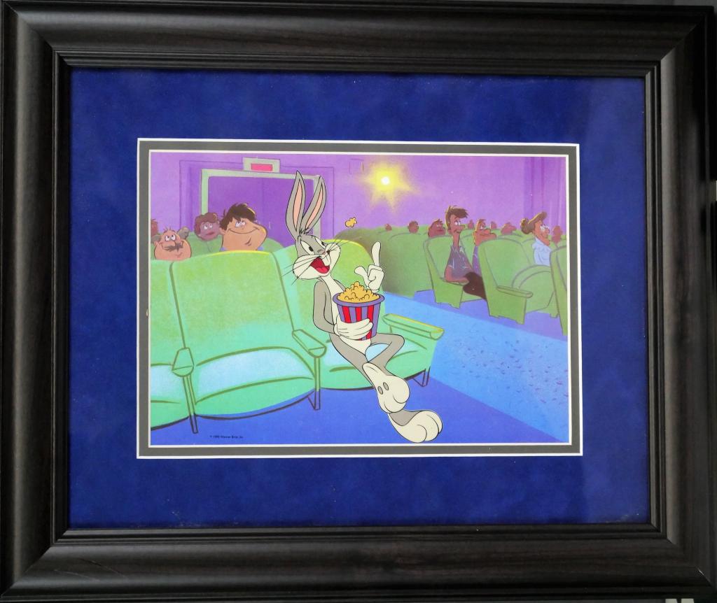 Bugs Bunny At the Movies Warner Bros Animated Cel (1 of 3)