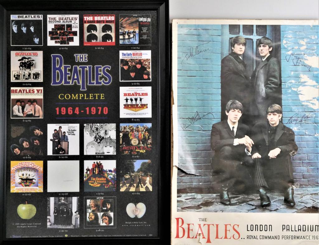Two Vintage Beatles Music Posters (1 of 8)