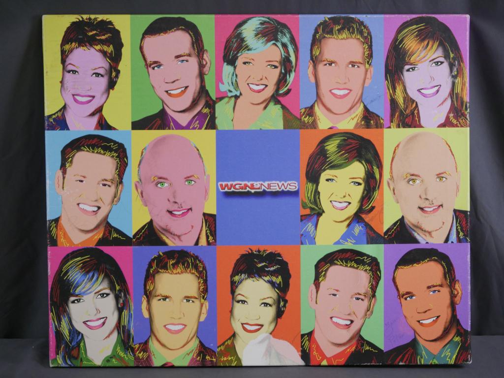 WGN 9 New Crews Signed Wall Canvas Art (1 of 8)