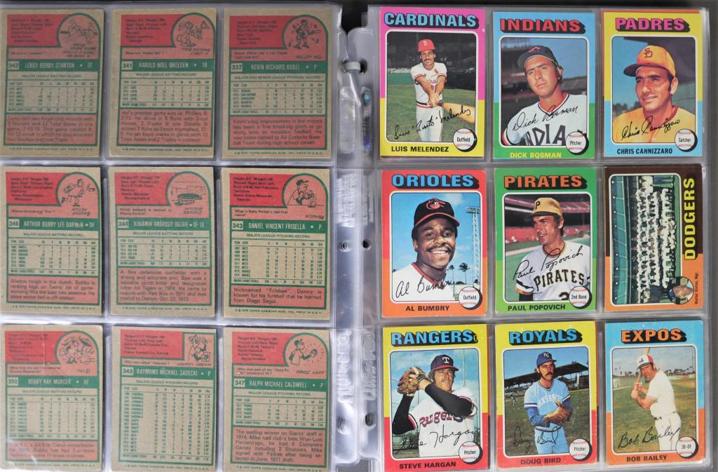 1975 TOPPS MLB Baseball Card Collection (1 of 20)
