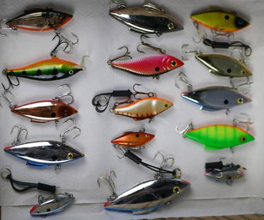 Fishing Lure Collection, Lot of 15, Vintage Fishing Lures 