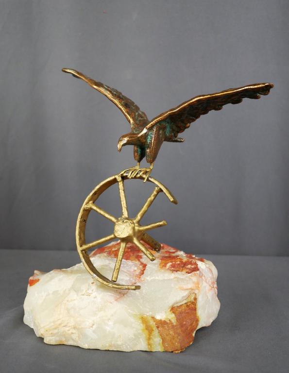 Vintage Curtis Jere Eagle Bronze/ Brass Sculpture (1 of 7)
