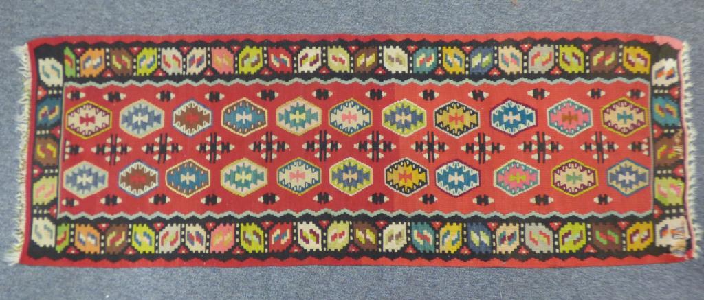 Southwest Native American Runner Rug 77" x 27" (1 of 10)