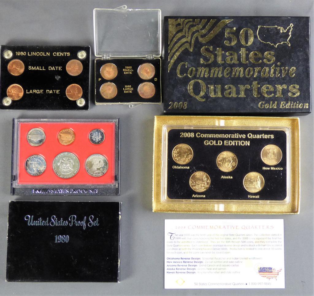 US Collectible Coins- Proof Set, Penny Set, Quartr (1 of 6)