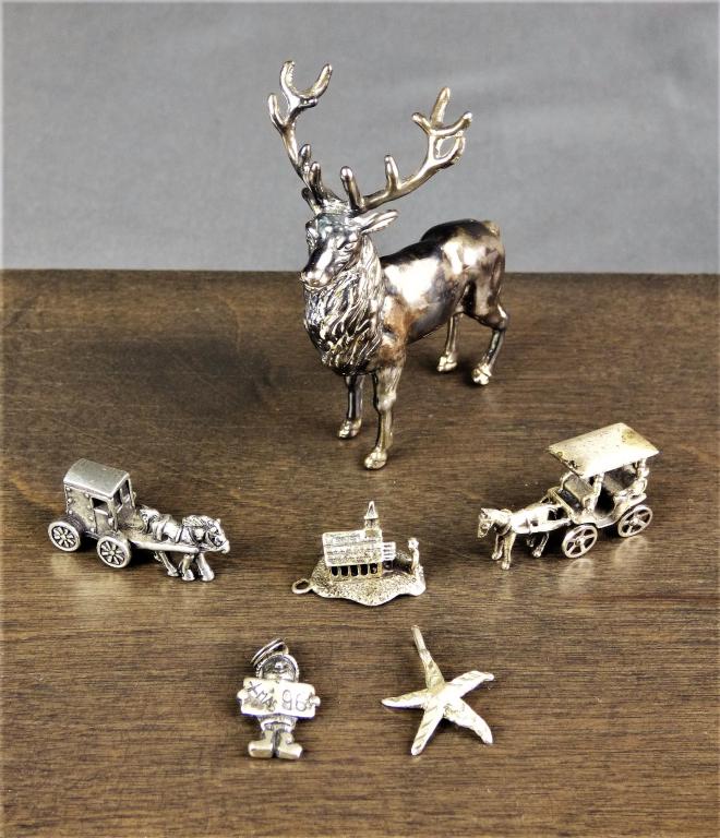 Sterling  Silver Figural  Charm Lot (1 of 10)