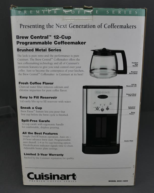 Cuisinart Brew Central 12 Cup Coffeemaker New (1 of 1)