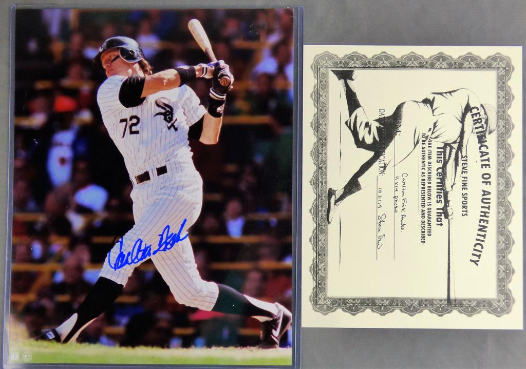 Carlton Fisk Signed 11x14 Baseball Photograph (1 of 5)