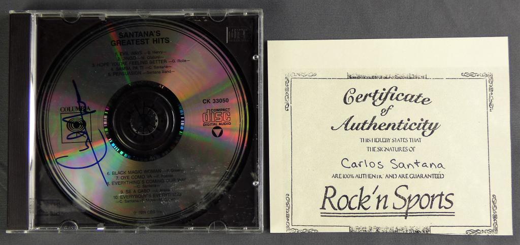 Carlos Santana's Greatest Hits Autographed CD (1 of 4)