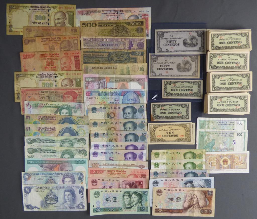 WW2 Japanese Invasion Currency & World Banknotes (1 of 6)