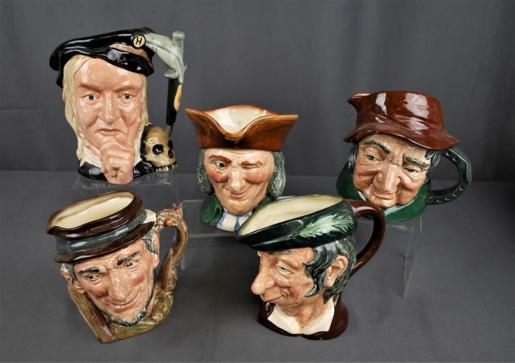 Royal Doulton Large Character Toby Jug Lot (1 of 9)