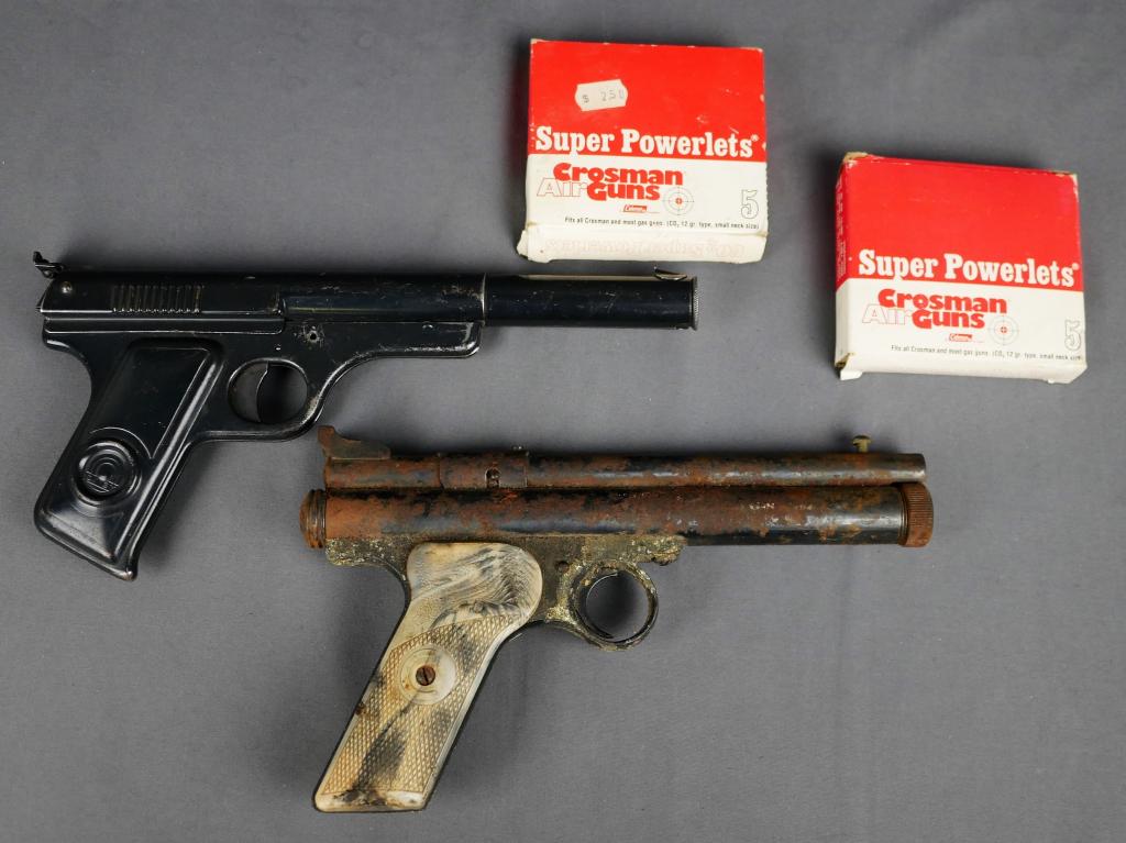 Crosman Model 150 Pell Gun & Daisy Toy Gun: Crosman Model 150 Pell Gun & Daisy Toy Gun. Condition: Crosman is in as found condition, for parts or repair