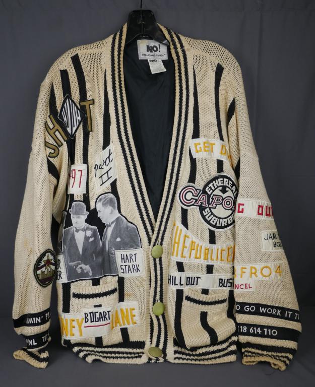 No! Jeans Revolt Co Grandpa Chicago Sweater: Such a cool vintage piece! 'No! The Jeans Revolt' Company is a classic vintage 80's company that produced high-quality sweaters, jeans and jackets. This sweater is one you won't find anywhere - "King 