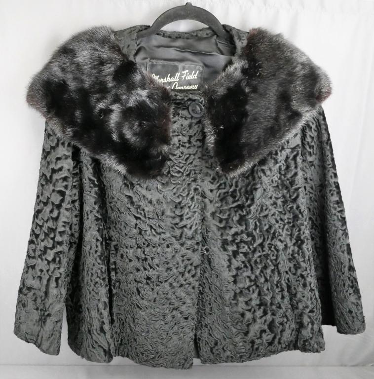 Vintage Marshall Field's Mink and Velvet Jacket (1 of 5)