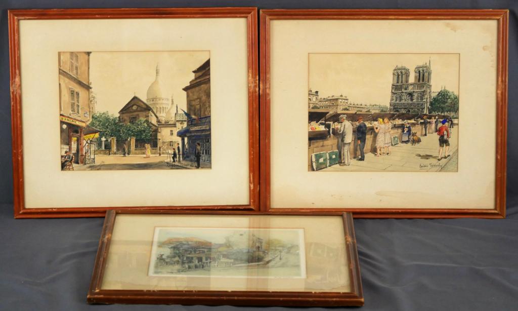 Amedee Prevost & Eugene Veder Watercolors (1 of 11)