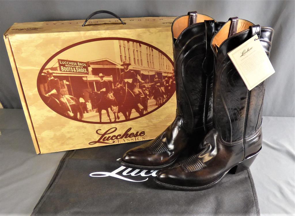Lucchese Cowboy/ Western  Leather Boots- New (1 of 10)
