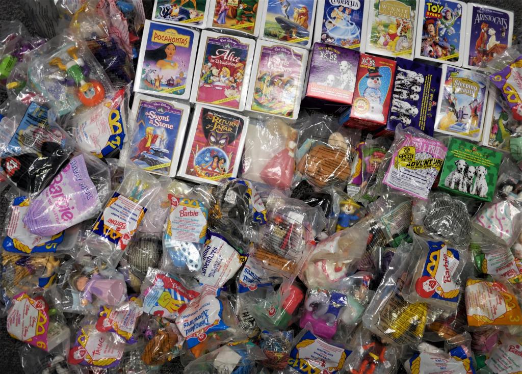 Large Lot of 1990's McDonalds Toys- Disney, Barbie (1 of 10)